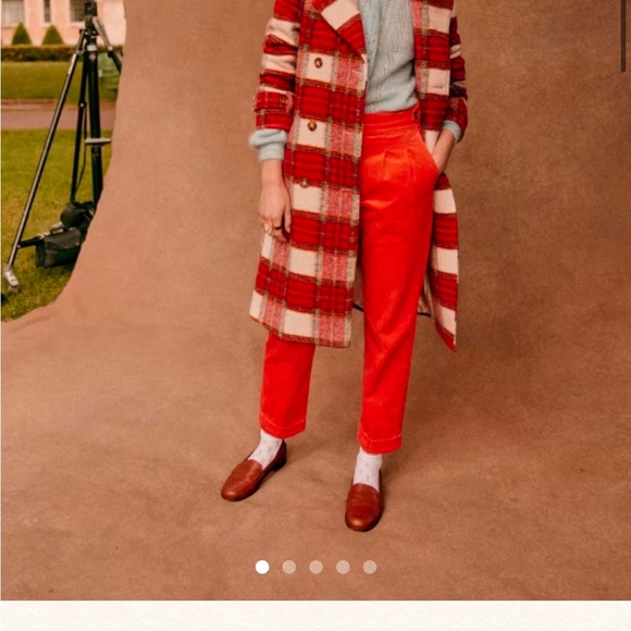 Sezane Scott plaid tartan coat - Picture 2 of 8